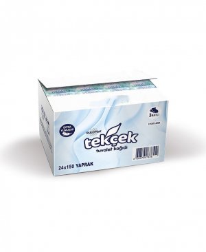 Tekçek Tuvalet Kağıdı 3 Katlı 24 Lü Paket